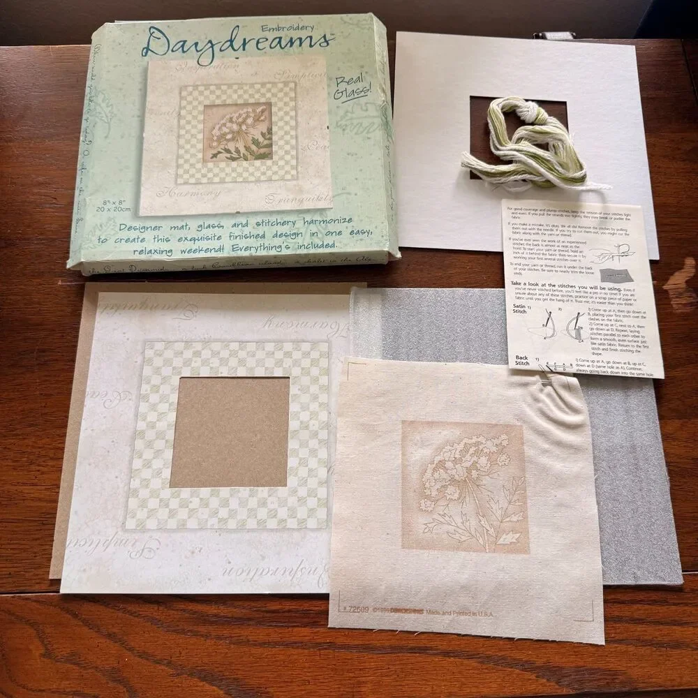 Dimensions Daydreams Cross Stitch Embroidery Kits Lot of 3 Under Glass Unused